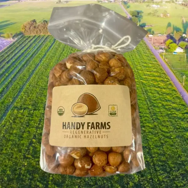Shelled Hazelnuts (Raw Filbert Nuts Unpasteurized Organic USA Grown)