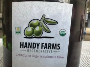 Cold Cured Organic Kalamata Olives 16 oz