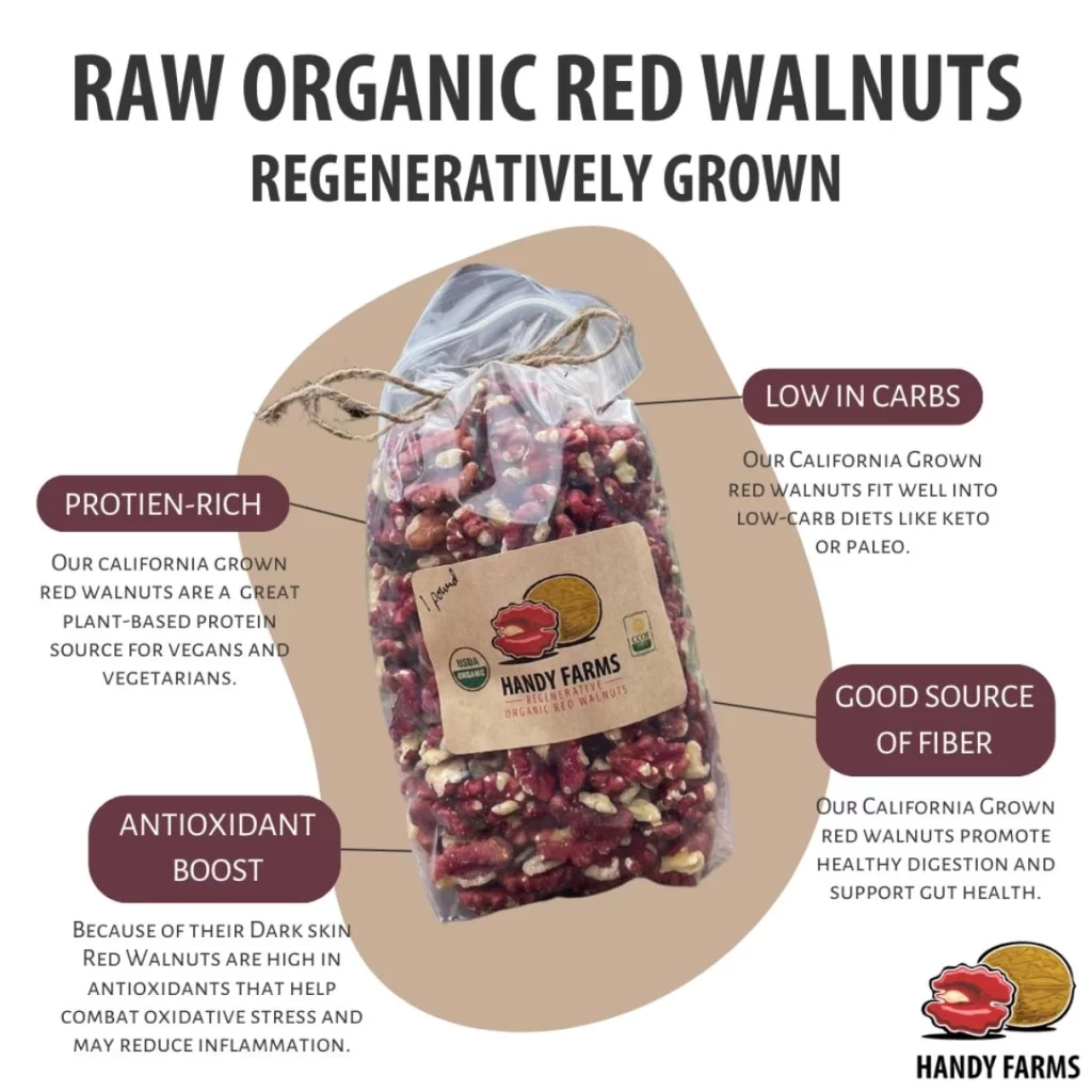 Nutrient Dense Handy Farms Red Walnuts