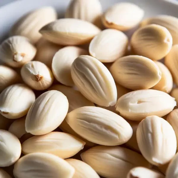 Peeled almonds nonpareil organic blanched almonds grown regeneratively